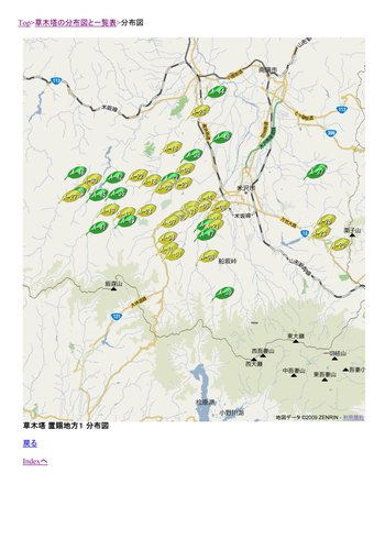 置賜の分布図